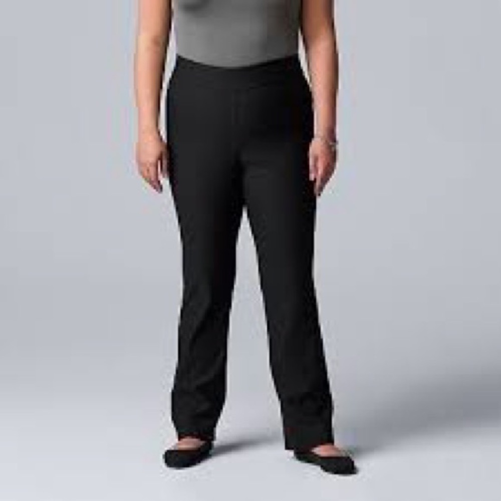 Simply Vera Vera Wang Black Bootcut Pants